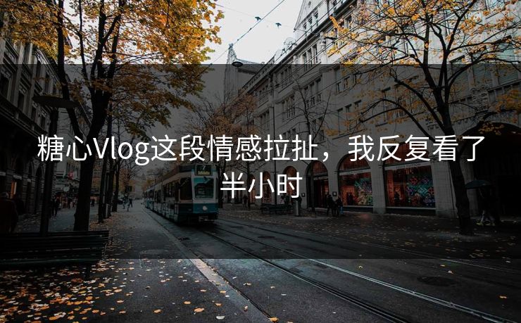 糖心Vlog这段情感拉扯，我反复看了半小时